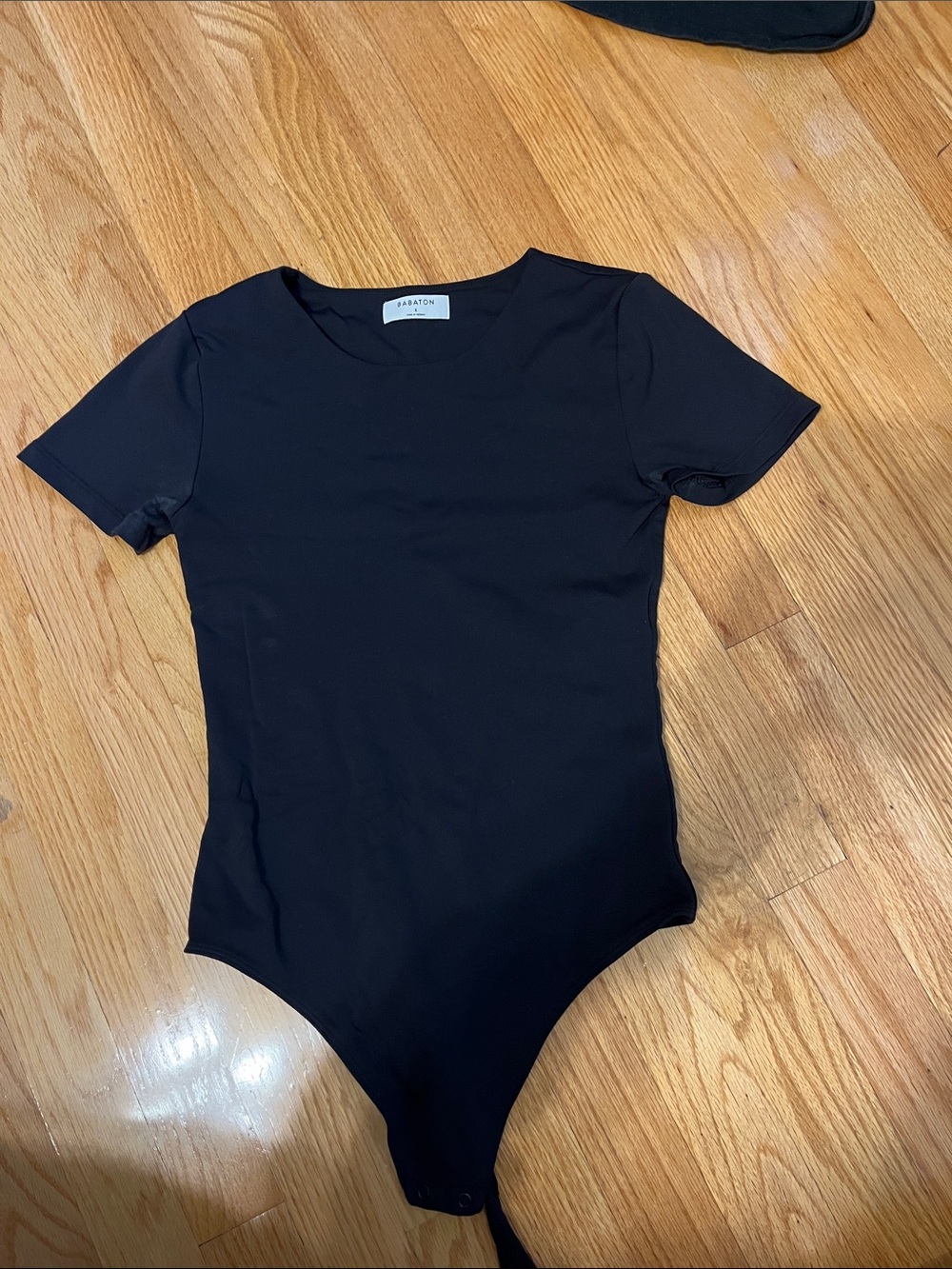 Black Short-Sleeve Women’s Bodysuit